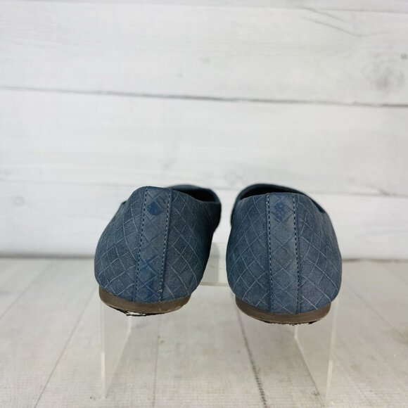 Dr Scholls Be Free GIORGIE Slate Blue Textured Ballet Flat Comfort Shoe Sz 7.5 M - Picture 6 of 16